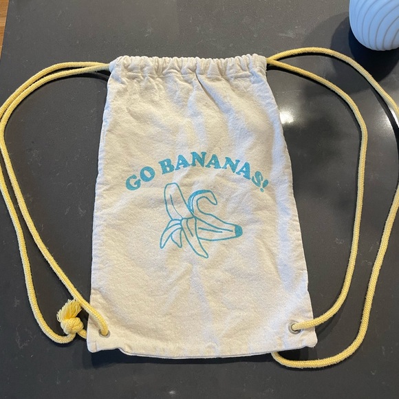 Go Bananas Drawstring Bag - Yellow - Picture 1 of 2